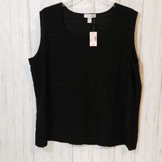 Sleeveless Burnt Out Material Scoop Neck Pit To Pit 22 Shoulder To Length 26.5 Layering Piece Dress Barn, Black Tank, Layering Pieces, My Wardrobe, Sleeveless Top, Get It, Scoop Neck, Layering, Fashion Clothing