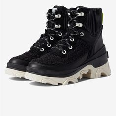 Nwob Brex Lazy Up Ankle Boots. Attractive. Good Traction! Please See Attached Pictures And Ask Any Questions Lace Ankle Boots, Womens Waterproof Boots, Black Shoes Women, Sorel Womens, Comfort Wear, Black Sea, Waterproof Boots, Lace Boots, Shoes Black