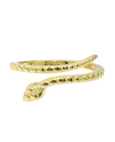 14K yellow gold spiral open snake ring. Spiral Snake, Snake Ring, Yellow Gold, Ring, Yellow, Gold