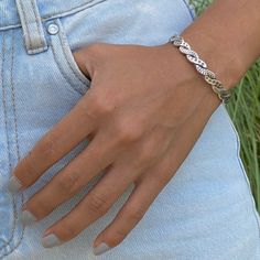 Handmade Sterling Silver Braided Floral Boho Cuff Bracelet | Etsy Stackable Cuff Bracelet, Silver Oyster Bangle, Boho Cuff Bracelet, Boho Cuff, Handmade Silver Jewellery, Handmade Flowers Paper, Fabric Purses, Rings Cool, Amazon Handmade