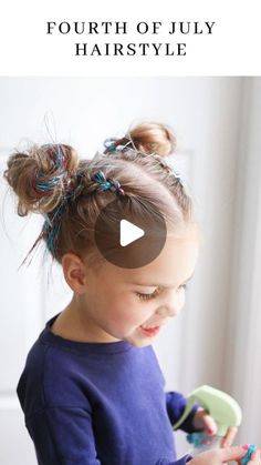 L A U R E N   R E E D on Instagram: "I love this hairstyle for the 4th of July! 🇺🇸 It’s so much fun!! If you aren’t able to braid (yet) don’t worry, I have a version that doesn’t require any braiding that I will share too!!  Comment FIREWORK for a link to the tinsel I use!  Let me know if you have any questions!!  #kidshairstyles #kidshair #hairstyles #hairtutorial #hairturorials #fourthofjuly #4thofjuly #toddlerhair #4thofjulyoutfit #momssupportingmoms #momlife #girlmom #lifewithkids" Toddler 4th Of July Hairstyles, Fourth Of July Hairstyles For Kids, 4th Of July Hairstyles For Kids, Star Hairstyles For Kids, Bowie Hair, 4th Of July Hair, Girly Hair, Kid Hairstyles, Old Hairstyles