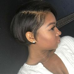 Women Pixie Cut Lace Front 100% Human Hair Bob WigS Short Black Straight Wigs | eBay Short Bob African American Hair, Silk Press Natural Hair Short Pixie, Short Relaxed Bob Hairstyles, Super Short Bob Black Women, Twa Silk Press, Mini Bob Haircut Black Women, Ear Length Bob Black Women, Pin Curl Pixie, Short Bob Haircuts For Black Women