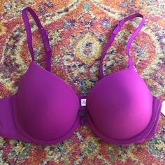 Nwt Purple Demi Bra Is Lightly Lined And Smooth For Invisible Coverage Under T-Shirts. The Adjustable Straps Also Convert To Racerback. Brat Doll, Purple Bras, White Bralette, Triangle Bralette, Racerback Bra, Everyday Bra, Demi Bra, Nursing Bra, One Piece Bodysuit