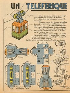 an old book with instructions on how to make paper toys