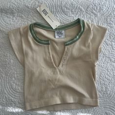 Brand New With Tags Cheap Urban Outfitters Tops With Buttons, Cap Sleeve Tee, Urban Outfitters Tops, Cap Sleeve, Cap Sleeves, Urban Outfitters, Womens Tops, Crop Tops, Brand New