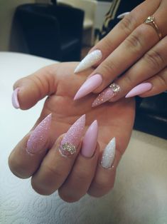 Sharp manicure Nailsrhinestones stylishideas for every day SharpFancy NailsTrendy NailsSharp Nail DesignsNails DesignNail Designs rhinestones Manicure With Rhinestones, Nail Sequins, Sharp Nails, Fall Nail Art Designs, Unicorn Nails, Stiletto Nails Designs, Trendy Nail, Fabulous Nails