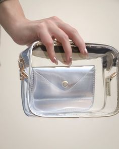 Transparent Rectangular Clear Purse For Concerts - Cindy Jane Boutique - Handbags & Purses Rectangular Clear Bag, Clear Bag With Removable Pouch For Personal Use, Rectangular Clear Plastic Shoulder Bag With Clear Strap, Rectangular Clear Bag With Clear Strap, Rectangular Shoulder Bag With Clear Strap And Plastic, Trendy Clear Bags For Personal Use, Modern Clear Rectangular Bag, Modern Clear Rectangular Shoulder Bag, Clear Purses