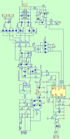 an electronic circuit diagram showing the components