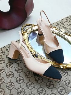 DETAILS Chunky heel Pointy toe Color block Slingback pumps Suggest one size up Trendy Pants, Purple Details, Purple Mini Dresses, Comfortable Sweater, Backless Mini Dress, Slingback Sandals, 2022 Fashion, Black Bodycon Dress, Slingback Sandal