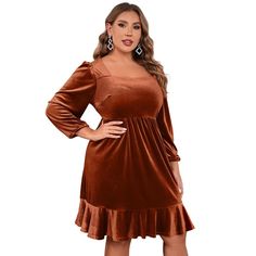 This stunning midi party dress is crafted from soft, high-quality velvet that exudes elegance and sophistication. The plush texture not only feels great against the skin but also drapes beautifully, creating a flattering silhouette that enhances your curves. Plus Size Velvet, Midi Party Dress, Tiered Midi Dress, Collar Designs, Velvet Dress, Plus Clothing, All Fashion, Plus Size Dresses, Jumpsuit Dress