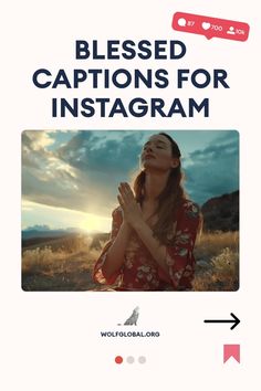 A promotional post for "Blessed Captions for Instagram" with a woman praying in sunset background.
A digital checklist with positive affirmations and a button saying "GET 100+ MORE" from wolfglobal.org.
Promotional image inviting to join an Instagram engagement pod with a happy woman using a laptop. Angel Captions For Instagram, Blessed Captions, Angel Captions, Breakup Captions, Savage Captions, One Word Caption, Instagram Photo Frame, Ig Captions, Good Raps