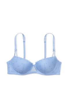 Buy Wink Lightly Lined Balconette Bra - Order Bras online 5000009522 - PINK US Bras Cute, Bra Png, Floral Bras, Light Blue Bra, Lacy Bras, Pretty Bra, Youtuber Dr, Pink Bras