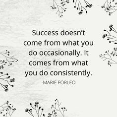 a quote from marie fortelo about success