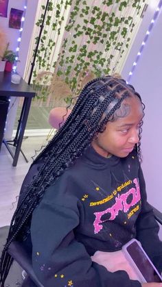 Braids Back To School, Braids Back, Hairstyles Wigs, Braids Knotless, Cute Braids, Boho Knotless, Frontal Wig Hairstyles, Feed In Braids Hairstyles