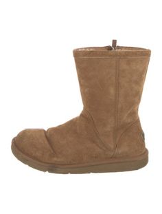 UGG Suede Mid-Calf BootsBrownRound-ToesExposed Zip Closure at SidesDesigner Fit: This designer typically runs true to size. Ugg Boots Mckay, Men Earrings, Designer Gifts, Flat Sneakers, Bag Handle, Chanel Shoes, Louboutin Shoes, Suede Boots, Christian Louboutin Shoes