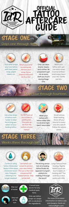 the official tattoo guide info sheet