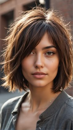 Shoulder Length Hair Frame Face, Short Bob Haircuts Brunette, Short Haircut Women Thick Hair, Best Bob For Fine Hair, Very Thick Hair Styles, Shoulder Length Fine Hair With Layers, Short Haircut Ideas For Thick Hair, Short Bobs For Thick Hair, A Line Haircut With Layers