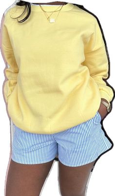 Trendy Yellow Sweatshirt For Fall, Trendy Yellow Fall Sweatshirt, Yellow Cotton Long Sleeve Sweatshirt, Yellow Long Sleeve Cotton Sweatshirt, Yellow Long Sleeve Sweatshirt For Fall, Casual Yellow Long Sleeve Sweatshirt, Oversized Yellow Casual Sweatshirt, Cozy Yellow Cotton Tops, Oversized Yellow Sweater For Streetwear