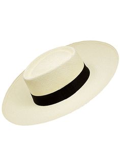 Brand: Gamboa Color: Natural Material: Toquilla Straw Brim: 10 - 11 cm. (3 9/10" - 4 2/5") Wide BrimGrade: 3 - 4 learn more Sweatband: Cotton Twill, 3 cm. (1.18") Crown: 10 cm. (4") Ribbon: LinenDescription: A comfortable hat, handmade in Cuenca, the worldwide famous Panama Hat town in Ecuador. This Panama Chemise (Gambler) is a top quality, casual and elegant hat. Each hat is individually blocked and trimmed to meet the highest quality standards. Cuban Hat, Panama Hat Style, Poncho Mexican, Borsalino Hats, Panama Hat Men, Jungle Hat, Gambler Hat, Women Fedora, Poncho Pullover