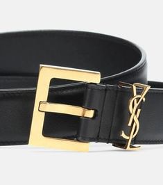 Saint Laurent's Cassandre belt will infuse your look with a high-fashion finish. The timeless design is crafted in Italy from black leather in a 30mm width and boasts gold-toned hardware, including an adjustable square buckle and the brand's unmistakable YSL signature loop..Material: calf leather.Made in Italy.Comes with dust bag.Width 3cm-1'.Buckle width 4cm-1.5' Classic Belts With Gold-tone Hardware For Office, Classic Gold-tone Belt Buckles For Workwear, Elegant Black Belt With Gold-tone Logo Plaque, Gold Belts With Gold-tone Hardware For Office, Classic Business Belt With Gold-tone Logo Plaque, Classic Belt With Gold-tone Logo Plaque For Business, Chic Black Belt With Gold-tone Logo Plaque, Elegant Business Belt With Gold-tone Logo Plaque, Modern Formal Belt With Gold-tone Logo Plaque