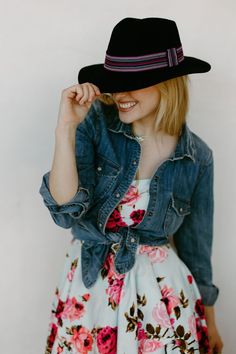 Fedora, Denim Jacket