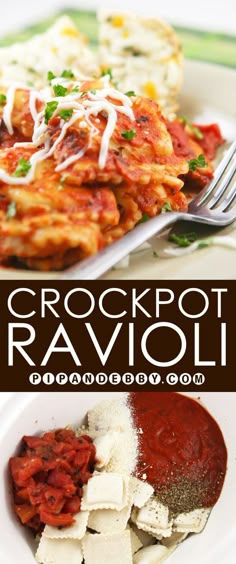 crockpot ravioli is an easy and delicious appetizer