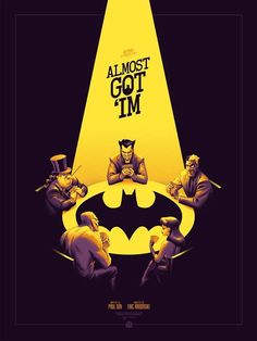 the batman movie poster for almost got't i'm in it, with three men sitting at a table