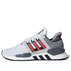 Gray Boost Midsole Sneakers For Sportswear, Gray Sportswear Sneakers With Boost Midsole, Gray Adidas Sneakers For Jogging, Adidas Gray Running Shoes For Streetwear, Adidas Logo Gray Running Shoes For Streetwear, Gray Adidas Running Shoes For Streetwear, Gray Adidas Streetwear Running Shoes, Adidas Gray Sneakers With Three Stripes, Adidas Gray Sneakers With Three Stripes Branding