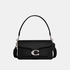 A modern take on an archival 1970s Coach design our structured Tabby shoulder bag is crafted of polished pebble leather. Finished with our Signature hardware for an iconic touch the compact 26 features two detachable straps to carry by hand style as a short shoulder bag or wear crossbody. | Coach Tabby Shoulder Bag 26 - Women's - Silver/black Classic Saddle Bag With Silver-tone Hardware For Everyday, Classic Flap Bag With Palladium Hardware, Classic Crossbody Flap Bag With Palladium Hardware, Classic Rectangular Saddle Bag With Metal Hardware, Classic Flap Bag With Silver-tone Hardware For Everyday Use, Coach Flap Bag With Detachable Strap, Modern Coach Flap Shoulder Bag, Classic Everyday Flap Bag With Silver-tone Hardware, Classic Evening Saddle Bag