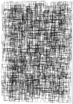 a black and white drawing with squares on it