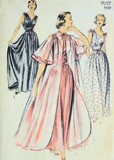 1950s Nightgown, 60s Vintage Fashion, Vintage Loungewear, 50s Outfits