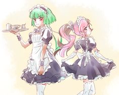 Neo and Emerald Maids~ Monty Oum, Rwby Pyrrha, Team Rwby, Camp Camp, Anime Maid