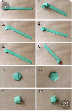 step by step instructions to make origami stars