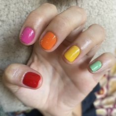 Makeup Nails Designs, Pretty Nail Polish, Casual Nails, Really Cute Nails, Minimalist Nails, Funky Nails, Gorgeous Nails, How To Do Nails, Beauty Nails