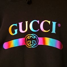 Size Xl Gucci Hoodie In Black. Nice Heavy Weight. Excellent Condition, Beautiful Iridescent Logo. 100% Authentic. Gucci Hooded Hoodie For Fall, Casual Gucci Hooded Sweatshirt, Gucci Hoodie, Gucci Top, Heavy Weight, Womens Tops, Gucci, Collage, ? Logo