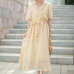 Sleek Outfit, Linen Summer Dress, Linen Summer, Summer Linen Dresses, Linen Clothes, Linen Dresses, Dress First, Summer Dresses For Women, Stylish Dresses