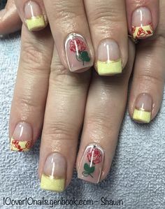 Belle’s Crown, Disney Nails Beauty And The Beast, Beauty And The Beast Themed Nails, Beauty And The Beast Nails Simple, Beauty And The Beast Wedding Nails, Belle Nails Disney