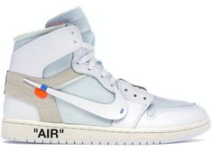 Buy and sell authentic Jordan shoes on StockX including the Jordan 1 Retro High Off-White White and thousands of other sneakers with price data and release dates. Off White Jordan 1, Authentic Jordans, White Jordans, Air Jordan Sneakers, Jordan Sneakers, Nike Air Jordan 1, Jordan 5, Jordan 1 High, University Blue