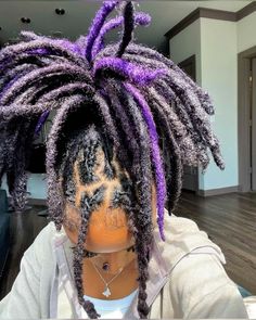 𝙛𝙤𝙡𝙡𝙤𝙬 𝙢𝙚 𝙛𝙤𝙧 𝙢𝙤𝙧𝙚𝙚𝙚 ᡣ𐭩ྀིྀི || #blackgirl #blackwomen #locstyles #locs #purple #purplehair #purplelocs Locs Purple, Locs Color, Purple Dreads, Short Dreadlocks Styles, Dread Styles, Locs Styles, Loc Hairstyles, Beautiful Locs