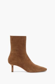 Phillip Lim, Brown Suede, Stiletto Heel, Cow Leather, Mid Calf, Bootie, Stiletto Heels, The City, York City