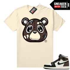 "Mocha 1s Jordan matching shirt by Sneaker Match Tees brand. Official Sneaker Match Tees shirt designed to match the Jordan 1 \"Mocha\" retro sneakers. *Sneakers are for matching purposes only, NOT included in the sale* True to size Men's shirt 100% Soft Cotton Regular Fit" Mocha 1s, Jordan 1 Mocha, Bear Signs, Sneaker Match Tees, Sneaker Tee, Stay Classy, Tee Shirt Designs, Retro Sneakers, Matching Shirts