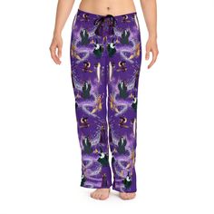 Comfy wear for your journey to Baldurs Gate traveler. Or perhaps you're going to Neverwinter? No matter your journeys destination these PJ pants grant +2 charisma. .: 100% polyester. Light, soft, and silky fabric. Not your typical PJ Pants. .: Light fabric (6 oz/yd² (203 g/m .: Relaxed comfort fit .: Back elastic and black drawstring tie .: Sewn-in care label .:+2 Charisma Cute Pj Pants, Wizard Magic, Pants Comfy, Magic Women, Pants Cute, Baldurs Gate, Comfy Wear, Womens Pajamas Pants, Silky Fabric