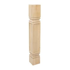 a tall wooden pole on a white background