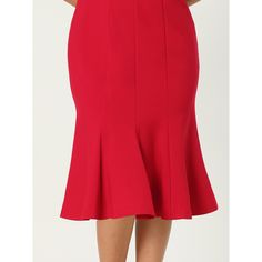 This dress can be a perfect addition to almost any outfit from formal to daily wear, great for work, meeting, office, businesses, work, party, cocktail, wedding, casual, daily dressing, etc. Pair with delicate necklace and heels for a chic office look. Comfortable and classic, this sheath dress is perfect on its own or as a layer under a blazer or jacket. Fitted Sleeveless Dress With Mermaid Hem, Red Fishtail Dress For Formal Occasions, Elegant Knee-length Fit And Flare Sleeveless Dress, Fitted Sleeveless Dress For Formal Occasions, Formal Fitted Sleeveless Dressy Dress, Elegant Sleeveless Dress For Spring Semi-formal, Formal Fitted Sleeveless Dress, Party Sleeveless Knee-length Dress With Flattering Silhouette, Solid Knee-length Sleeveless Dress For Cocktail