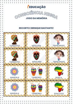 a poster with different types of items in spanish for children's crafts and activities