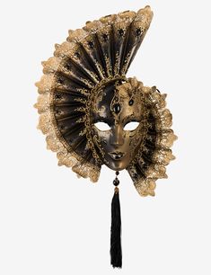 Persefone venetian mask for sale Luxury Traditional Masks For Costume Party, Luxury Artistic Masks For Carnival, Venetian Masks Art, Bene Gesserit, Mask Ball, Mask Carnival, Gold Sunset, Opera Mask, Venice Mask