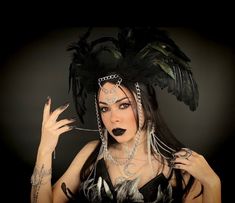 A gothic headdress decorated with black wings, a metal chain and an openwork metal pendant in the shape of a month is a great choice for a photo shoot, a theme party, a gothic wedding, and also a great addition to costumes: Moon goddess, the queen of the night, vampire, queen of darkness, crow, black angel, black bird for Halloween. The size is universal. Wing height is 13 inches. The size of this headdress is universal for adult person. Additionally fixed with an elastic band, which is tucked u Gothic Headpieces For Cosplay And Festivals, Gothic Headpiece For Masquerade And Cosplay Events, Silver Fantasy Costume Accessories For Fantasy Events, Black Costume Hats And Headpieces For Masquerade And Cosplay, Black Costume Hats And Headpieces For Cosplay Events, Gothic Headpieces For Cosplay And Fantasy Events, Gothic Headpieces For Fantasy And Cosplay Events, Gothic Black Costume Hats And Headpieces For Cosplay, Black Headpieces For Cosplay And Fantasy Events