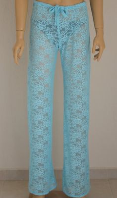 Turquoise crochet lace beach women bell bottoms/ I created this crochet lace beach pants from quality lace.This turquoise color beach cover up pant is perfect for summer beach time or going out. You can wear this crochet lace bell bottoms with heels or flip flops during the day or for evening. You have a chance to choose plus size and color during the purchasing.. SIZE CHART WOMEN PANTS; Waist (inches) XS (23-24) S (25-26) M(27-28) L(28-29) XL(31-32) Hips(inches) XS(34-35) S(35-36) M(37-38) L(38 Stretch Turquoise Beach Bottoms, Summer Beach Crochet Lace Bottoms, Blue Lace Trim Beach Bottoms, Multicolor Summer Beach Cover-up Bottoms, Lace Bell Bottoms, Bohemian Blue Wide-leg Yoga Pants, Yoga Festival, Buy Clothes Online, Festival Pants