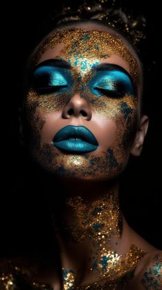 High Fashion Makeup Editorial, Art Eyeshadow, Guard Makeup, Everyday Eyeshadow, Gold Makeup Looks, Makeup Editorial, Eye Makeup Eyeshadow, Tutorial Eyeshadow