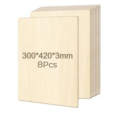 PRICES MAY VARY. 【Plywood Sheet Package】You will get 8 pieces of basswood plywood sheets,measuring 17" x 12" with a thickness of 1.2".This combo of size and quantity Can meet your different DIY projects needs such as architectural models,animal models,airplane models,car models,house number plate,welcome sign,etc. 【Smooth and Flat Texture】Thanks to being carefully polished in both sides,each sheet is laser-cut into a perfect resulting in straight, clean edges.The unfinished wood has strong machi Burning Drawing, Airplane Models, Balsa Wood, Architectural Models, Plywood Sheets, Diy Holiday Decor, A3 Size, Wood Square, House Number